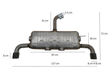 Carica l'immagine nel visualizzatore di Gallery, Complete Exhaust System suitable for VW Golf 5 (2003-2007) Golf 6 (2008-2013) GTI Design Piano Black Tips