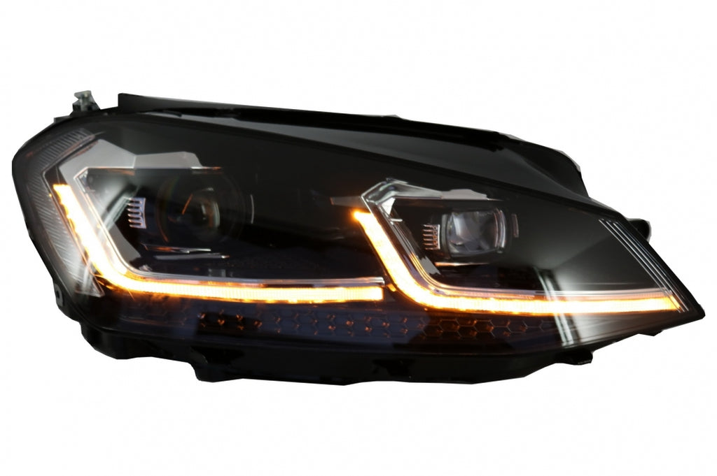 LED Headlights Bi-Xenon Look suitable for VW Golf 7 VII (2012-2017) Facelift G7.5 R Line Design with Sequential Dynamic Turning Lights