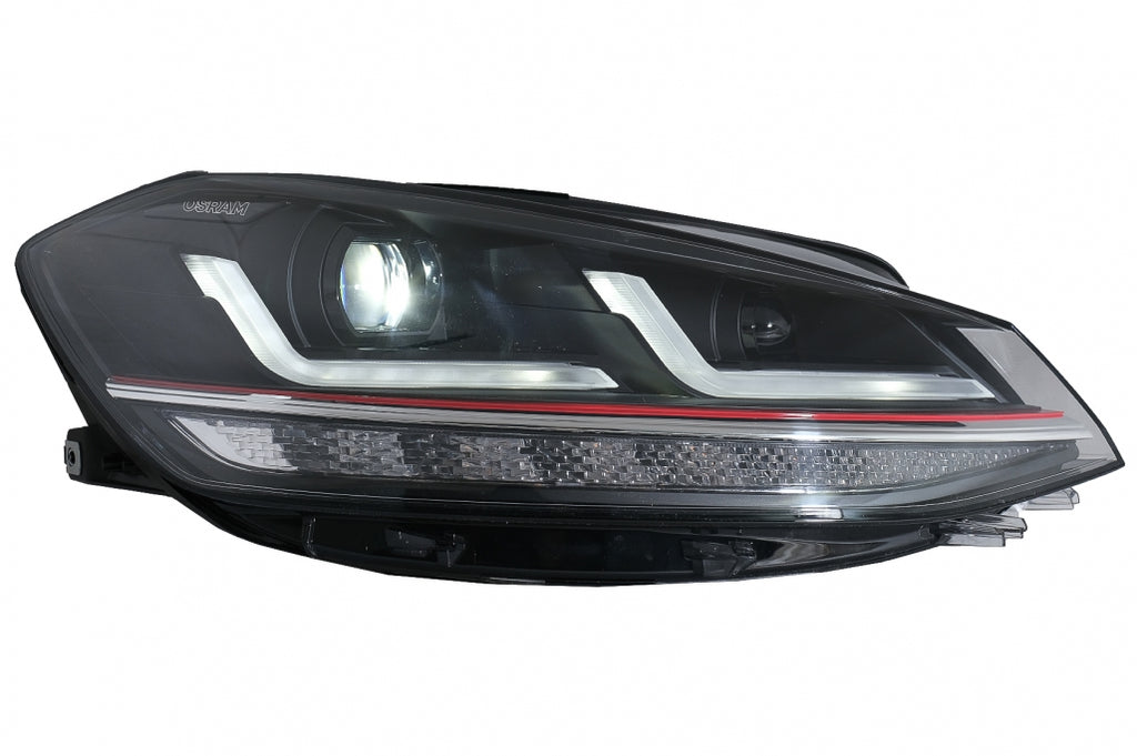 Osram Full LED Headlights LEDriving suitable for VW Golf 7.5 Facelift (2017-2020) GTI Look upgrade for Halogen with Dynamic Sequential Turning Lights