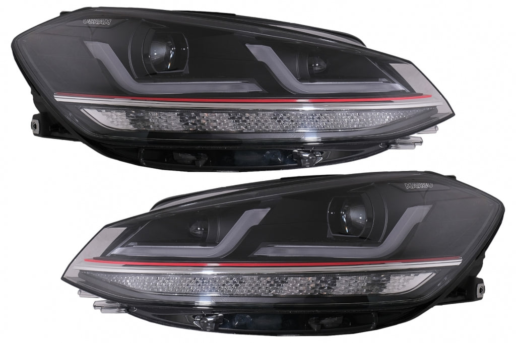 Osram Full LED Headlights LEDriving suitable for VW Golf 7.5 Facelift (2017-2020) GTI Look upgrade for Halogen with Dynamic Sequential Turning Lights