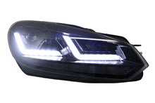 Carica l'immagine nel visualizzatore di Gallery, Osram Xenon Upgrade Headlights LEDriving suitable for VW Golf 6 VI (2008-2012) Black LED Dynamic Sequential Turning Lights