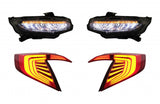Assembly Headlights and Taillights suitable for HONDA Civic MK10 FC FK (2016-up) Limousine Full LED with Sequential Dynamic Turning Lights