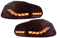 Load image into Gallery viewer, Taillights Full LED suitable for VW Golf 6 VI (2008-2013) Red Smoke with Sequential Dynamic Turning Lights (LHD and RHD)