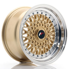 Load image into Gallery viewer, JR Wheels JR9 15x8 ET15 4x100/114 Gold w/Machined Lip