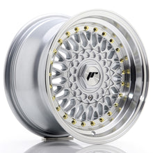 Load image into Gallery viewer, JR Wheels JR9 15x8 ET15 4x100/114 Silver w/Machined Lip