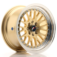 Load image into Gallery viewer, JR Wheels JR10 15x8 ET20 4x100/108 Gold w/Machined Lip