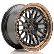 Carica l&#39;immagine nel visualizzatore di Gallery, JR Wheels JR10 16x8 ET20 4x100/108 Matt Black w/Bronze Lip