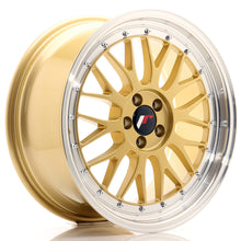 Carica l&#39;immagine nel visualizzatore di Gallery, JR Wheels JR23 18x8,5 ET45 5x112 Gold w/Machined Lip