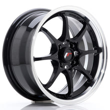 Load image into Gallery viewer, JR Wheels JR5 15x7 ET35 4x100 Gloss Black w/Machined Lip