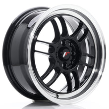 Load image into Gallery viewer, JR Wheels JR7 16x7 ET38 4x100/114 Gloss Black w/Machined Lip