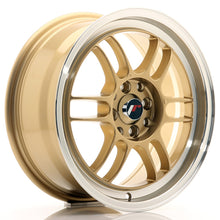 Load image into Gallery viewer, JR Wheels JR7 16x7 ET38 4x100/114 Gold w/Machined Lip