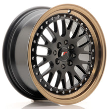 Carica l&#39;immagine nel visualizzatore di Gallery, JR Wheels JR10 16x7 ET30 4x100/108 Matt Black w/Bronze Lip