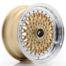 Load image into Gallery viewer, JR Wheels JR9 15x7 ET20 BLANK Gold w/Machined Lip