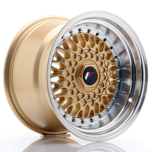 Load image into Gallery viewer, JR Wheels JR9 15x9 ET10 4x100/108 Gold w/Machined Lip