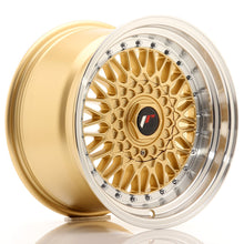 Load image into Gallery viewer, JR Wheels JR9 16x9 ET20 BLANK Gold w/Machined Lip