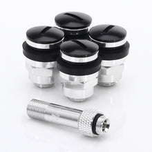 Load image into Gallery viewer, Set of Flat aluminum air valves JR v1 - BLACK