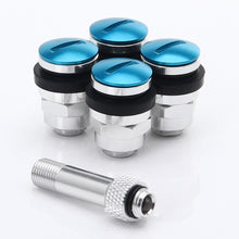 Load image into Gallery viewer, Set of Flat aluminum air valves JR v1 - BLUE