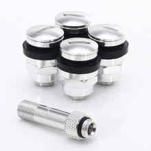 Carica l&#39;immagine nel visualizzatore di Gallery, Set of Flat aluminum air valves JR v1 - SILVER.