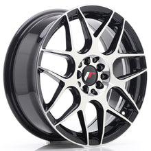 Load image into Gallery viewer, JR Wheels JR18 17x7 ET40 5x100/114 Gloss Black Machined