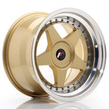 Load image into Gallery viewer, JR Wheels JR6 17x10 ET20 BLANK Gold w/Machined Lip