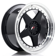 Load image into Gallery viewer, JR Wheels JR6 18x8,5 ET22 5x114,3/120 Glossy Black w/Machined Lip