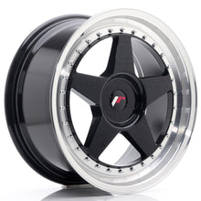 Load image into Gallery viewer, JR Wheels JR6 18x8,5 ET20-40 BLANK Glossy Black w/Machined Lip