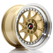 Load image into Gallery viewer, JR Wheels JR26 15x8 ET25 4x100/108 Gold w/Machined Lip