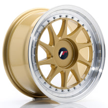 Load image into Gallery viewer, JR Wheels JR26 17x8 ET20-35 BLANK Gold w/Machined Lip