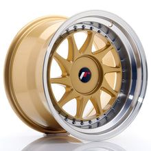Load image into Gallery viewer, JR Wheels JR26 17x10 ET20-25 BLANK Gold w/Machined Lip