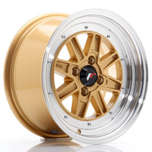 Load image into Gallery viewer, JR Wheels JR31 15x7.5 ET20 4x100 Gold w/Machined Lip