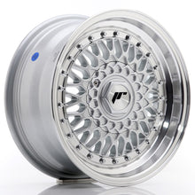 Load image into Gallery viewer, JR Wheels JR9 15x7 ET20 4x100/108 Silver w/Machined Lip+Silver Rivets