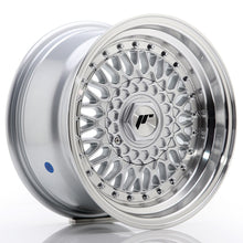Load image into Gallery viewer, JR Wheels JR9 15x8 ET20 4x100/108 Silver w/Machined Lip+Silver Rivets