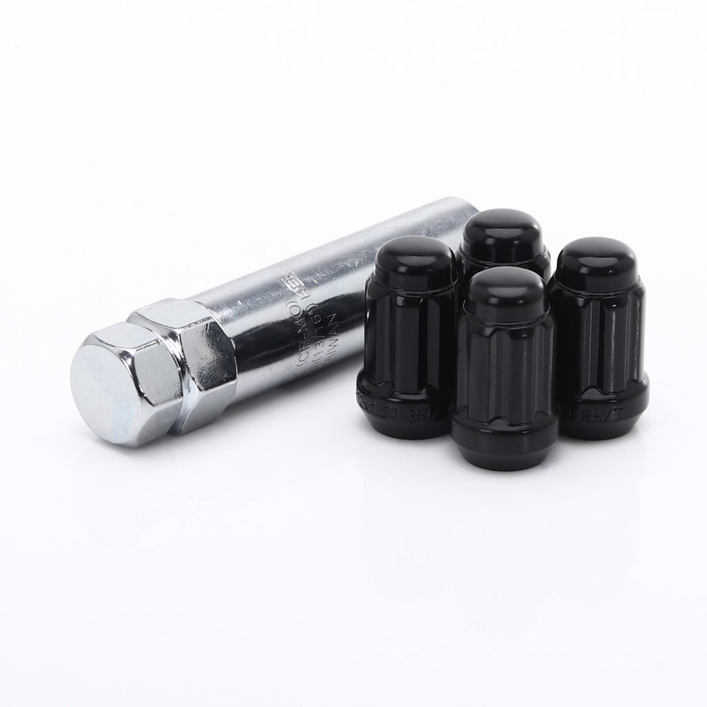 Anti-theft lug nuts JR ATN1 - 12x1,25 Black.