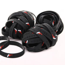 Load image into Gallery viewer, Package of JR-Wheels Silicone Wristbands 50pcs