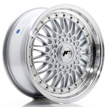 Load image into Gallery viewer, JR Wheels JR9 17x7,5 ET20-35 BLANK Silver w/Machined Lip+Silver Rivets