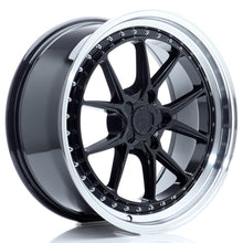Load image into Gallery viewer, JR Wheels JR39 19x8,5 ET15-35 5H BLANK Glossy Black w/Machined Lip