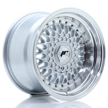 Load image into Gallery viewer, JR Wheels JR9 15x9 ET10 4x100/108 Silver w/Machined Lip+Silver Rivets