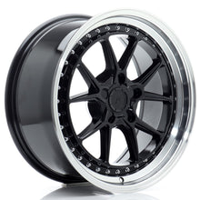 Load image into Gallery viewer, JR Wheels JR39 18x8,5 ET15-35 5H BLANK Glossy Black w/Machined Lip