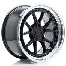 Load image into Gallery viewer, JR Wheels JR39 18x9,5 ET15-35 5H BLANK Glossy Black w/Machined Lip