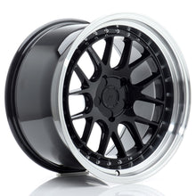 Load image into Gallery viewer, JR Wheels JR40 18x10,5 ET15-22 5H BLANK Gloss Black w/Machined Lip