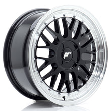 Load image into Gallery viewer, JR Wheels JR23 17x7,5 ET20-40 4H BLANK Gloss Black w/Machined Lip