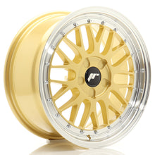 Load image into Gallery viewer, JR Wheels JR23 17x8 ET20-45 5H BLANK Gold w/Machined Lip