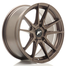 Load image into Gallery viewer, JR Wheels JR21 17x8 ET20-35 5H BLANK Matt Bronze