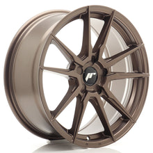 Load image into Gallery viewer, JR Wheels JR21 18x8 ET20-40 5H BLANK Matt Bronze
