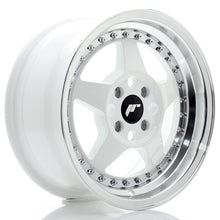 Load image into Gallery viewer, JR Wheels JR6 15x7 ET35 4x100 White w/Machined Lip