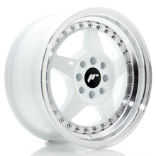 Load image into Gallery viewer, JR Wheels JR6 15x7 ET25 4x100/108 White w/Machined Lip