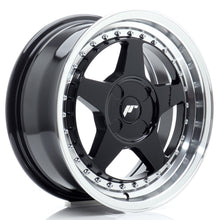 Load image into Gallery viewer, JR Wheels JR6 16x7 ET20-35 4H BLANK Gloss Black w/Machined Lip