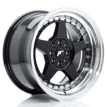 Load image into Gallery viewer, JR Wheels JR6 16x9 ET20 4x100/108 Gloss Black w/Machined Lip