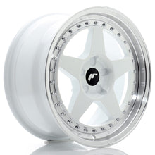 Load image into Gallery viewer, JR Wheels JR6 17x8 ET20-35 5H BLANK White w/Machined Lip