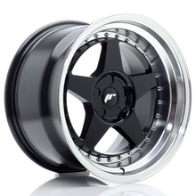 Load image into Gallery viewer, JR Wheels JR6 17x10 ET0-20 5H BLANK Gloss Black w/Machined Lip
